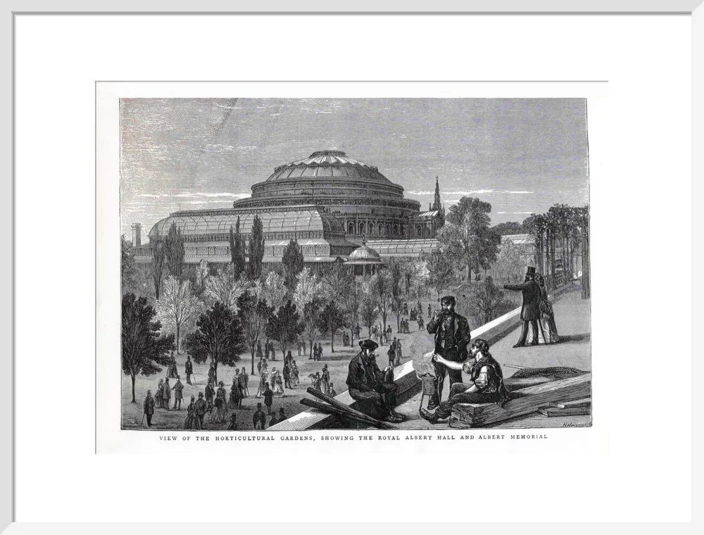 Exterior of the Royal Albert Hall from the Royal Horticultural Society Gardens Art Print - Image 15