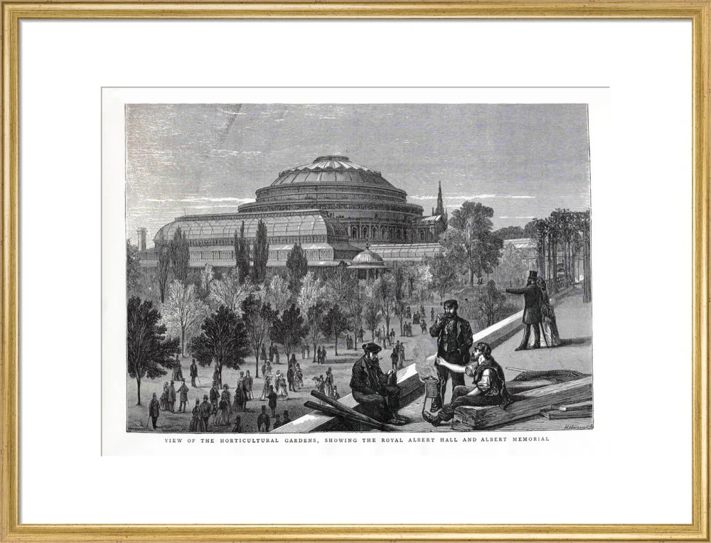 Exterior of the Royal Albert Hall from the Royal Horticultural Society Gardens Art Print - Image 16