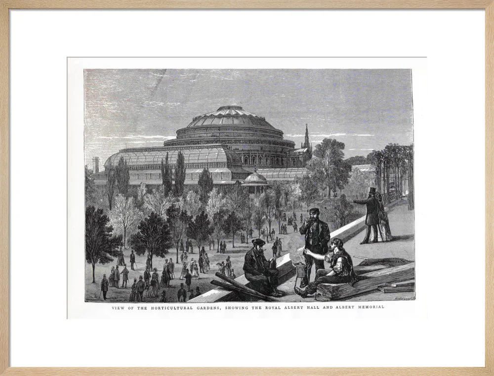 Exterior of the Royal Albert Hall from the Royal Horticultural Society Gardens Art Print - Image 17