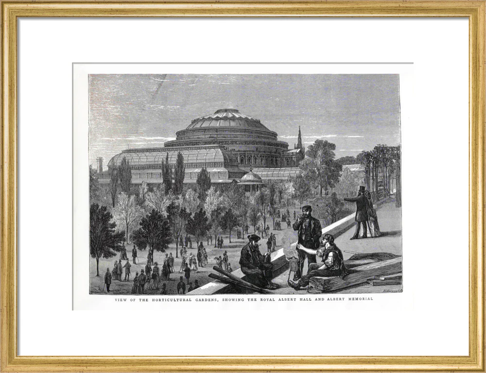 Exterior of the Royal Albert Hall from the Royal Horticultural Society Gardens Art Print - Image 30