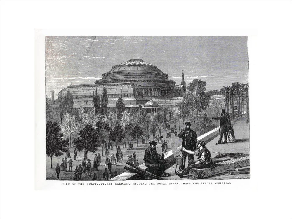 Exterior of the Royal Albert Hall from the Royal Horticultural Society Gardens Art Print - Image 32
