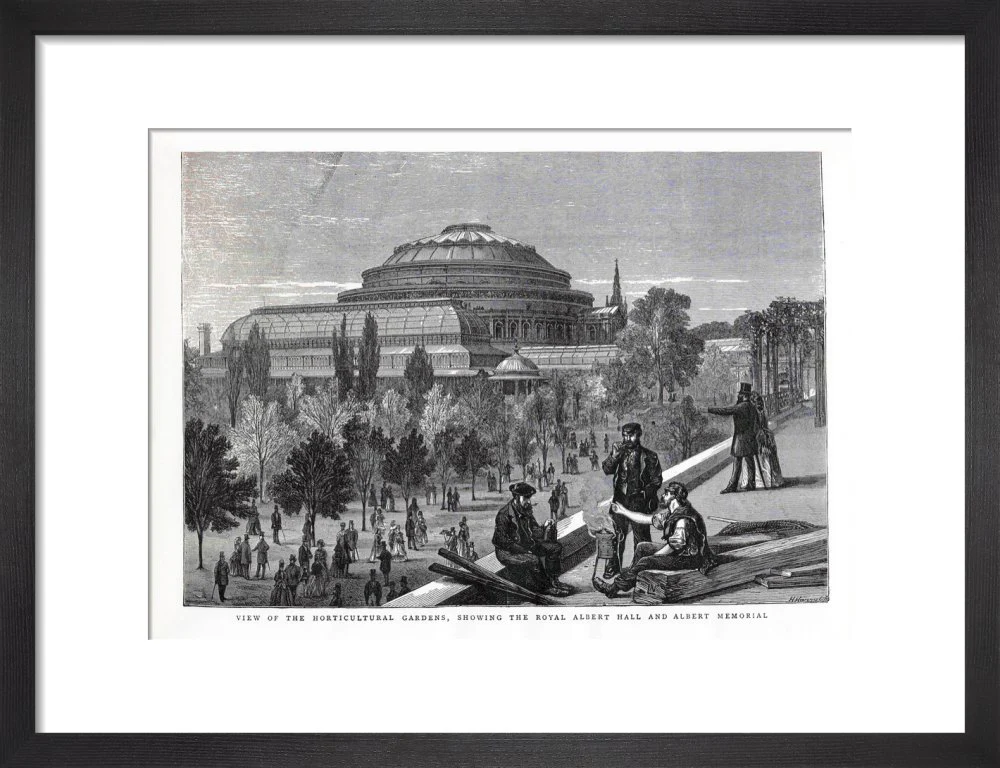 Exterior of the Royal Albert Hall from the Royal Horticultural Society Gardens Art Print - Image 4