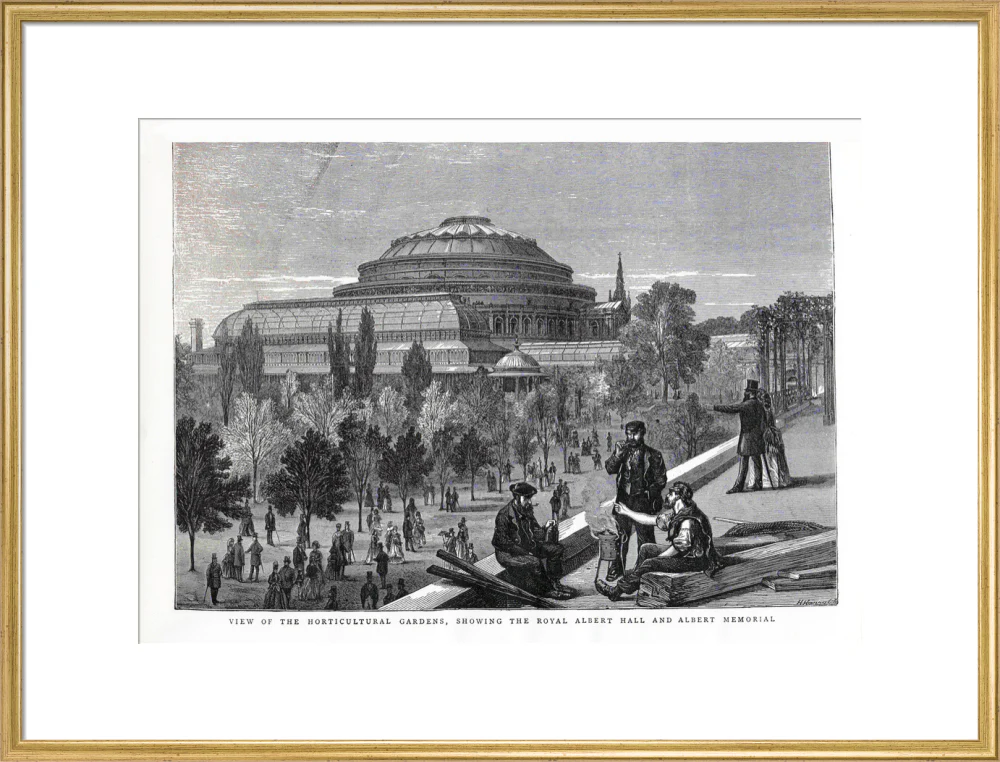 Exterior of the Royal Albert Hall from the Royal Horticultural Society Gardens Art Print - Image 40