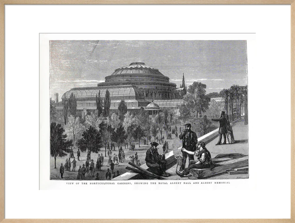 Exterior of the Royal Albert Hall from the Royal Horticultural Society Gardens Art Print - Image 41
