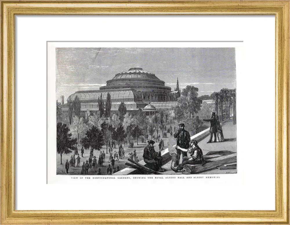 Exterior of the Royal Albert Hall from the Royal Horticultural Society Gardens Art Print - Image 6
