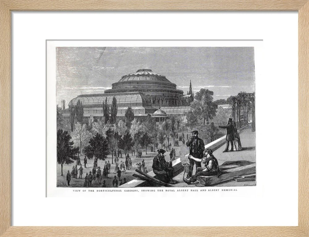 Exterior of the Royal Albert Hall from the Royal Horticultural Society Gardens Art Print - Image 7