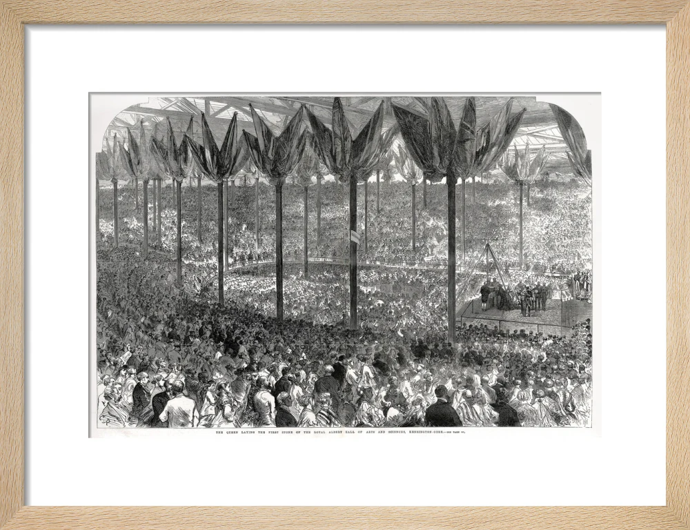 Queen Victoria laying the Hall's Foundation Stone Art Print - Image 26