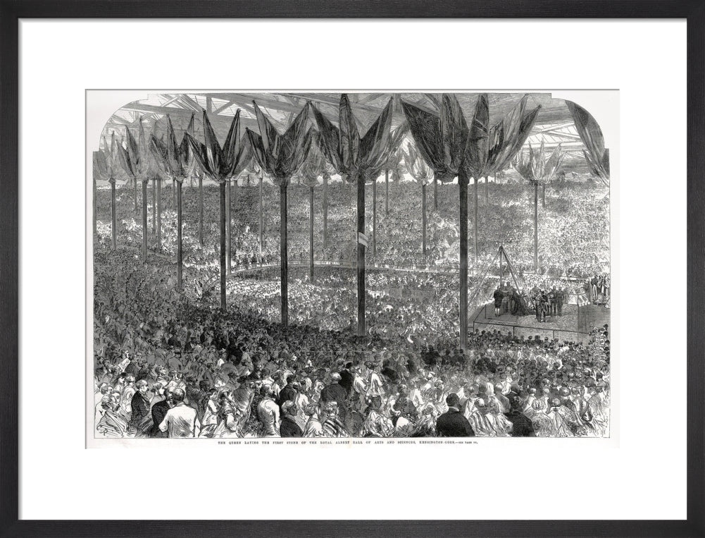 Queen Victoria laying the Hall's Foundation Stone Art Print - Image 28