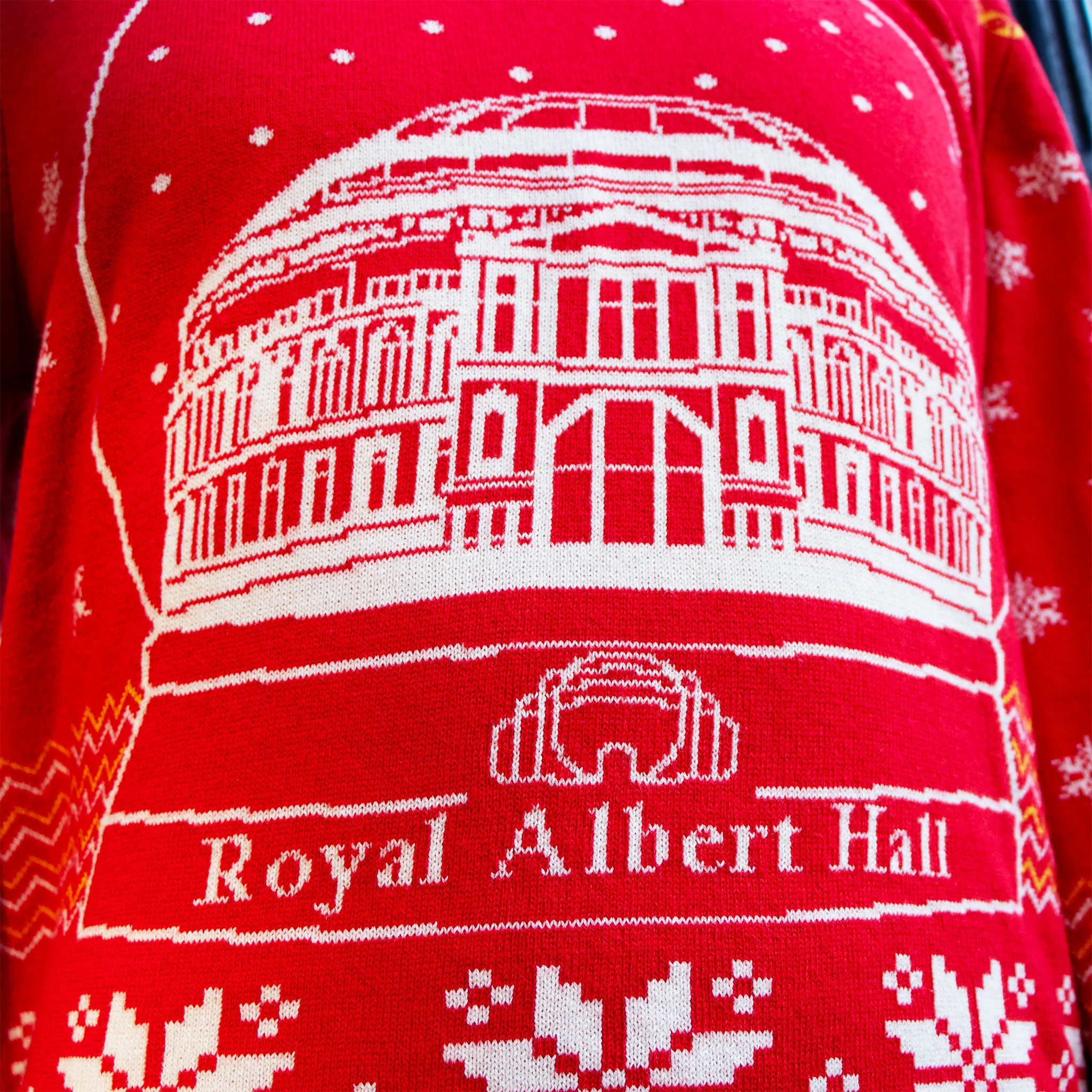 Royal Albert Hall Snow Globe Christmas Jumper - Image 3